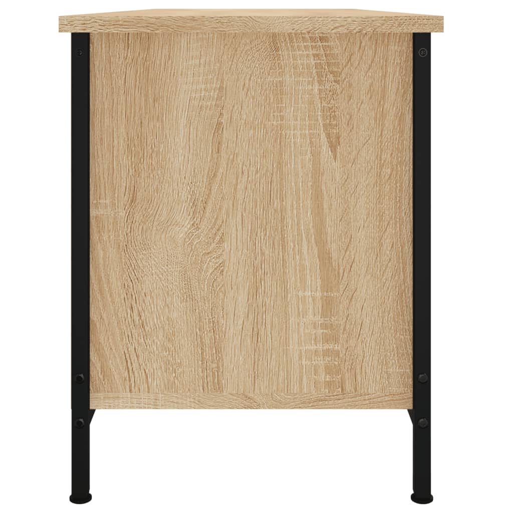 vidaXL TV-Schrank mit Türen Sonoma-Eiche 102x35x45 cm Holzwerkstoff