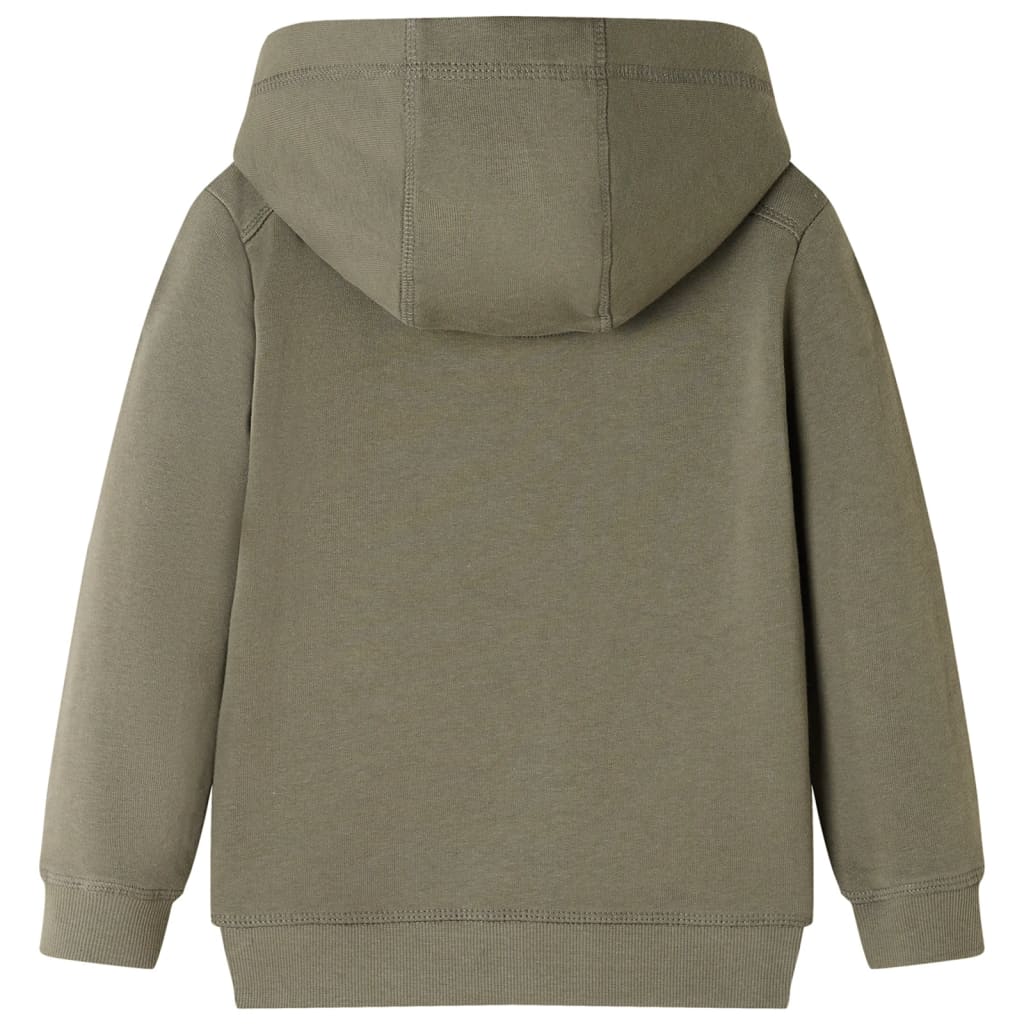 Kinder-Kapuzenpullover Khaki 128