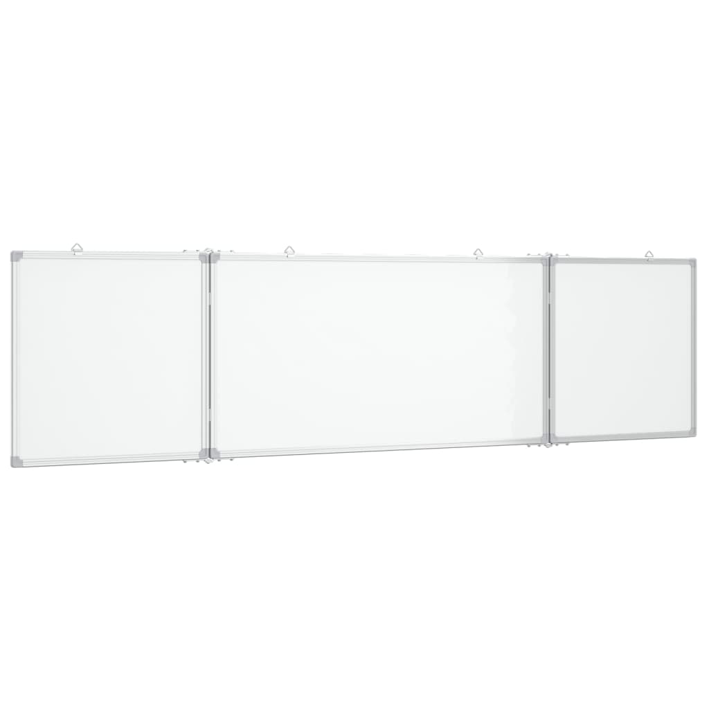 vidaXL Magnetisches Whiteboard Klappbar 160x40x1,7 cm Aluminium