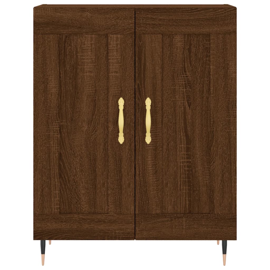 vidaXL Highboard Braun Eichen-Optik 69,5x34x180 cm Holzwerkstoff