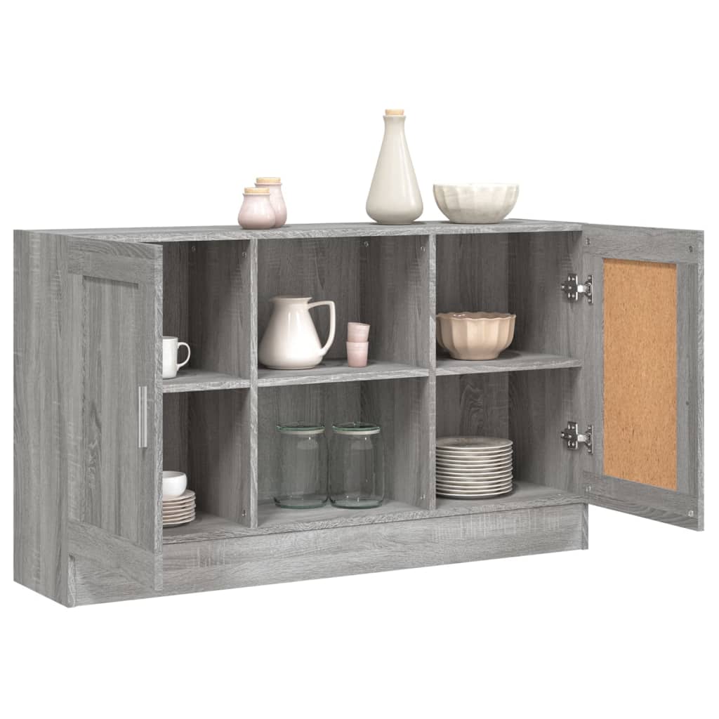 vidaXL Sideboard Grau Sonoma 120x30,5x70 cm Holzwerkstoff