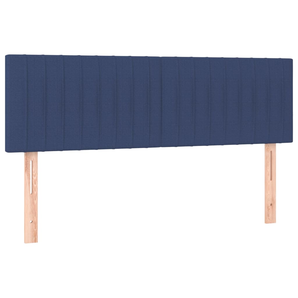 vidaXL Kopfteile 2 Stk. Blau 72x5x78/88 cm Stoff