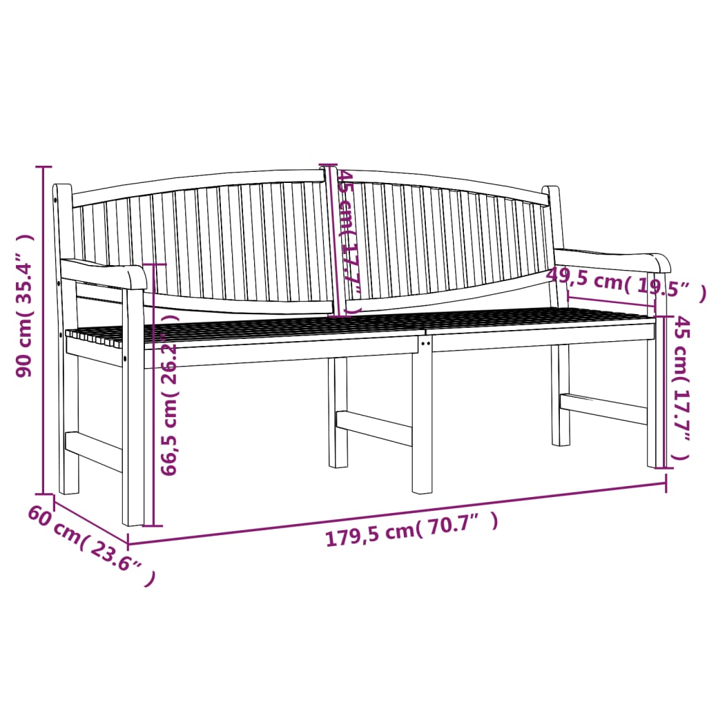 vidaXL 5-tlg. Garten-Essgruppe Massivholz Teak