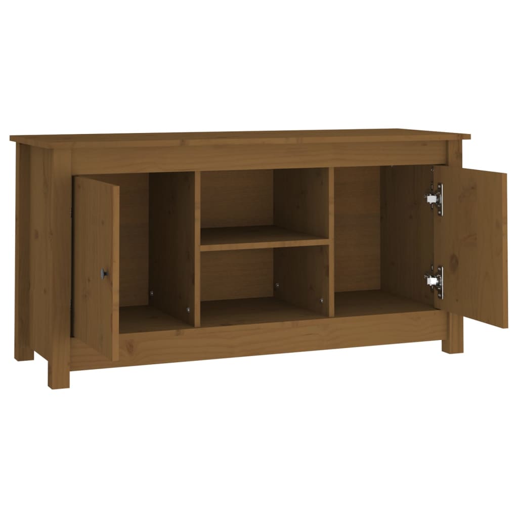 vidaXL TV-Schrank Honigbraun 103x36,5x52 cm Massivholz Kiefer