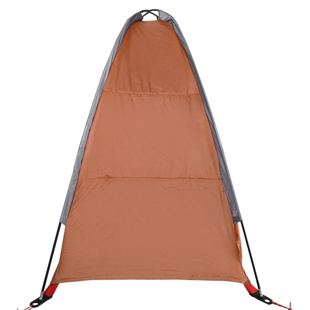 vidaXL Camping-Organizer-Zelt 9 Fächer Grau Orange Wasserdicht