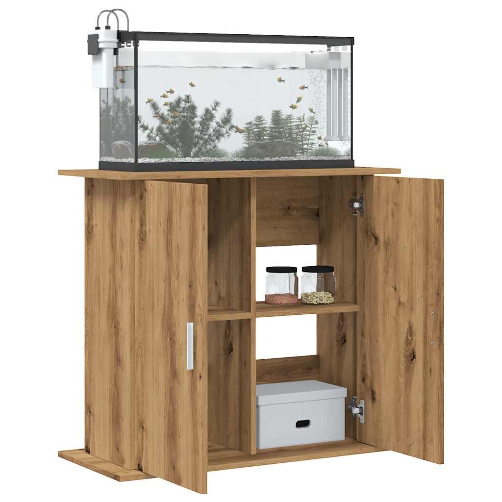 vidaXL Aquariumständer Artisan-Eiche 81x36x73 cm Holzwerkstoff