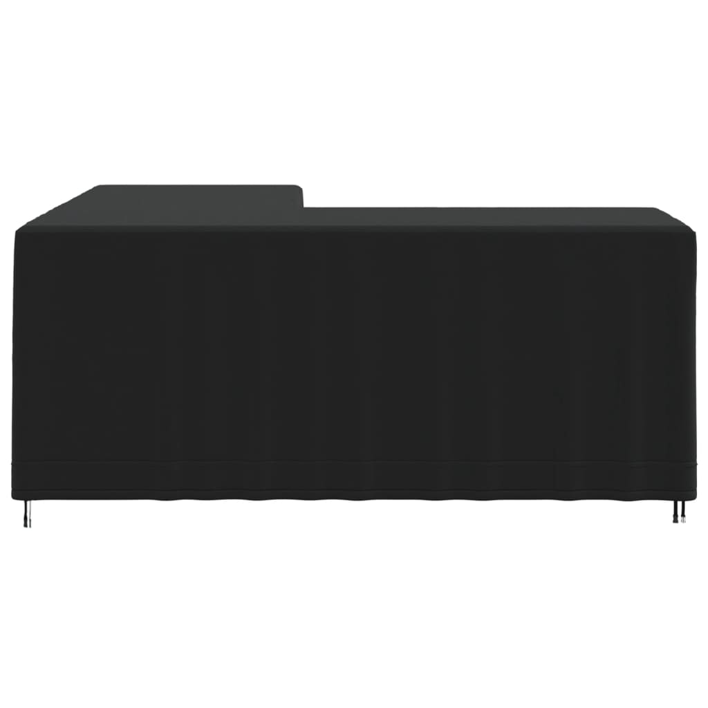 vidaXL Gartensofa-Abdeckung L-Form Schwarz 215x215x80 cm 420D Oxford