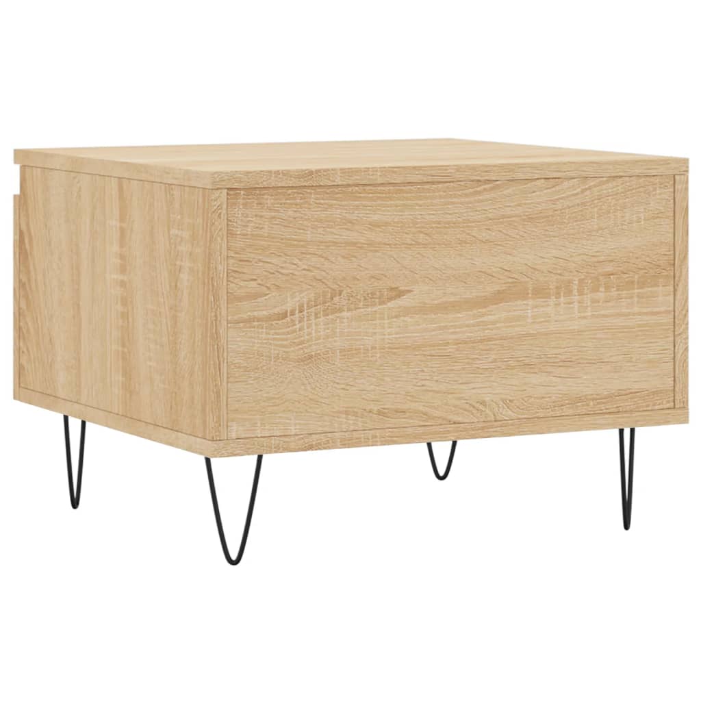 vidaXL Couchtische 2 Stk. Sonoma-Eiche 50x46x35 cm Holzwerkstoff