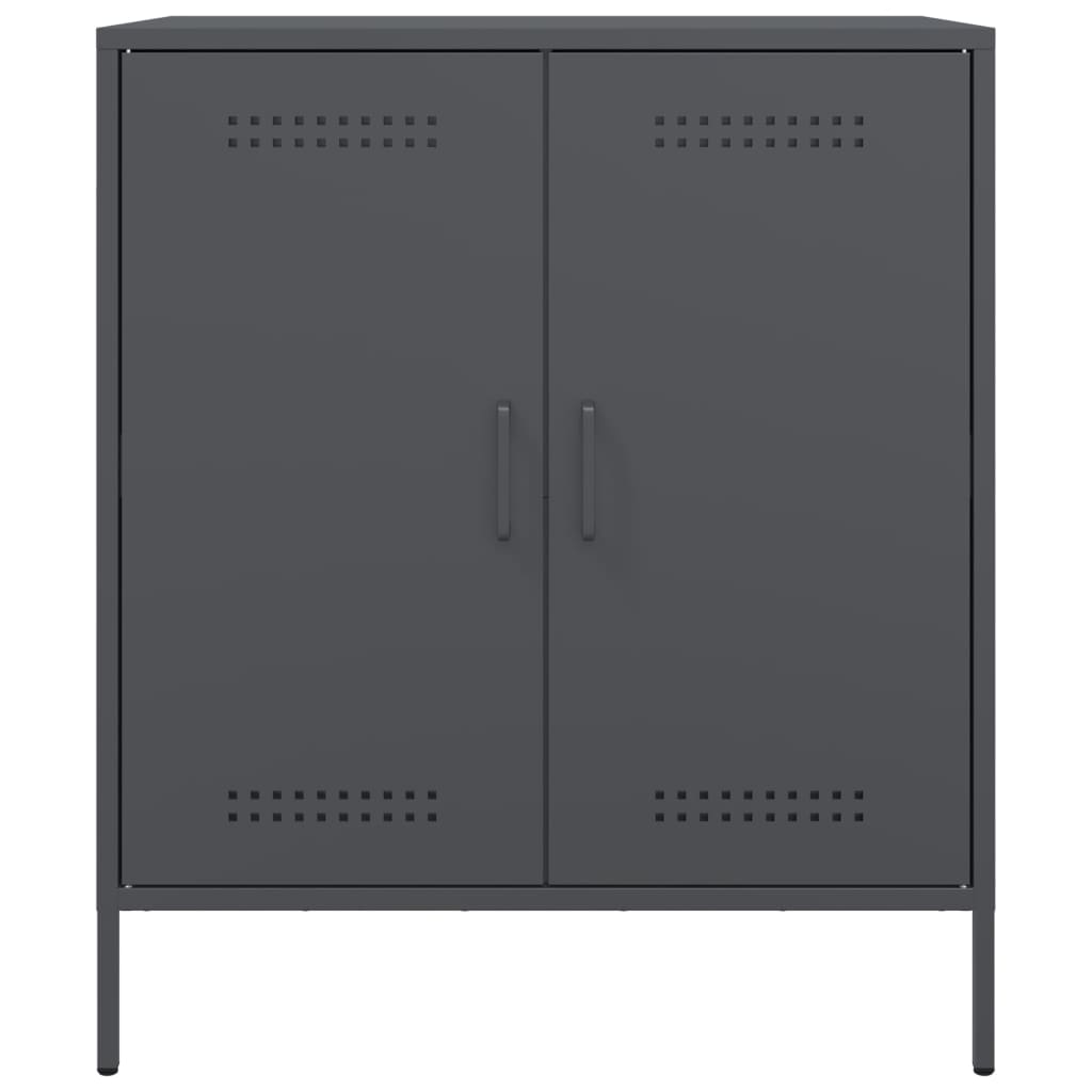 vidaXL Sideboard Anthrazit 68x39x79 cm Stahl