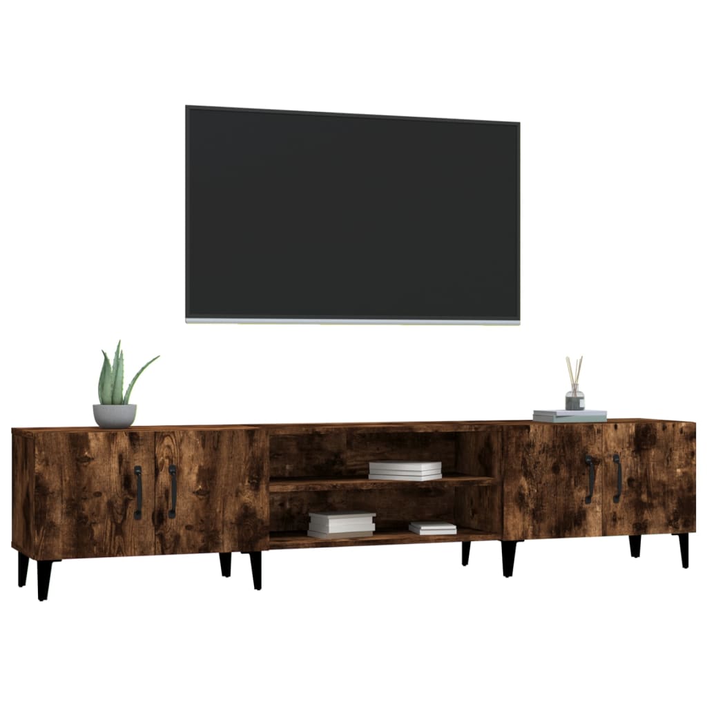 vidaXL TV-Schrank Räuchereiche 180x31,5x40 cm Holzwerkstoff