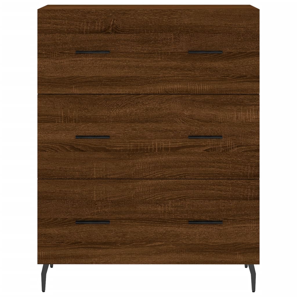 vidaXL Highboard Braun Eichen-Optik 69,5x34x180 cm Holzwerkstoff