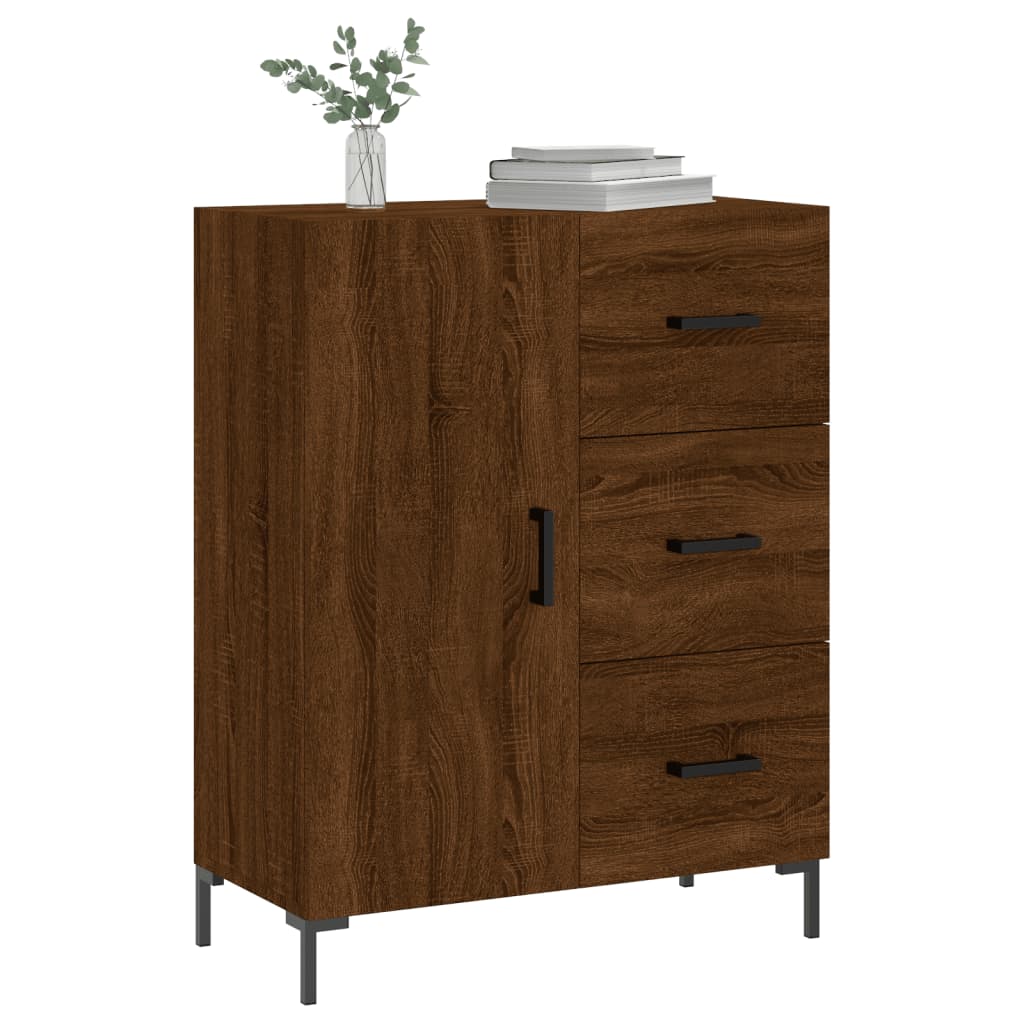 vidaXL Sideboard Braun Eichen-Optik 69,5x34x90 cm Holzwerkstoff