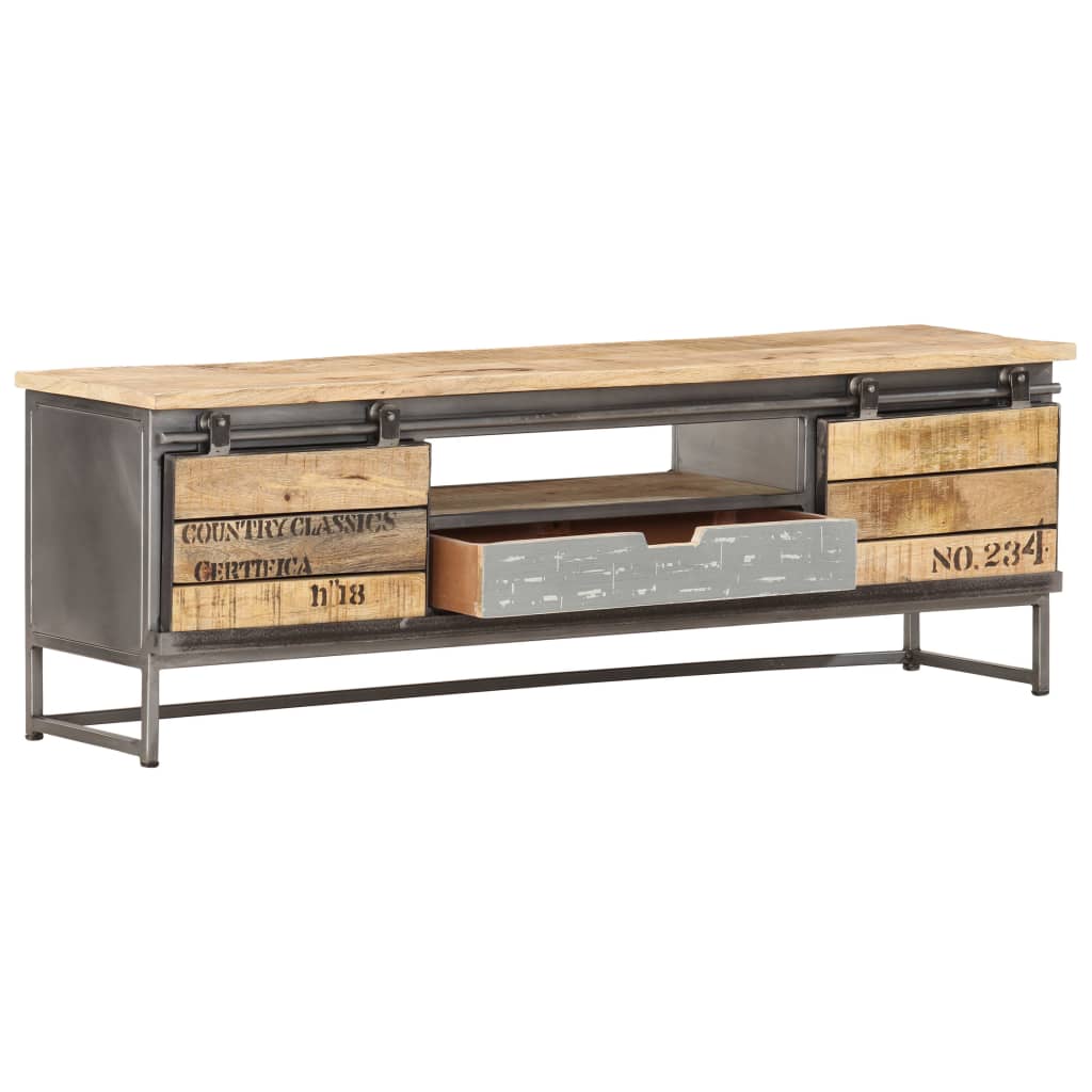 vidaXL TV-Schrank 120 x 30 x 40 cm Massivholz Mango