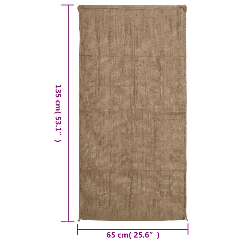 vidaXL Jutesäcke 10 Stk. 65x135 cm 100% Jute 340 g/m²