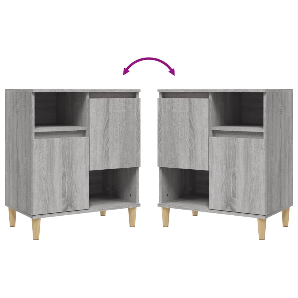 vidaXL Sideboard Grau Sonoma 60x35x70 cm Holzwerkstoff