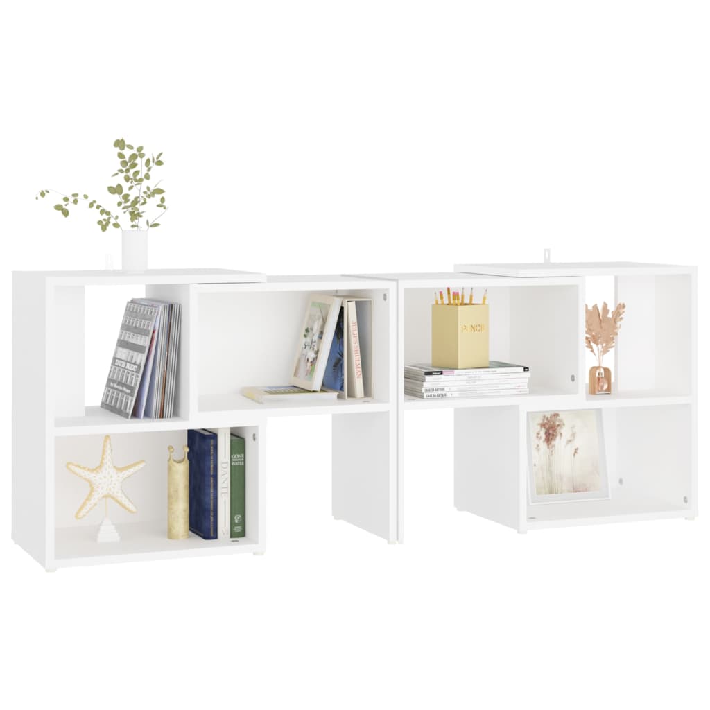 vidaXL TV-Schrank Weiß 104x30x52 cm Holzwerkstoff