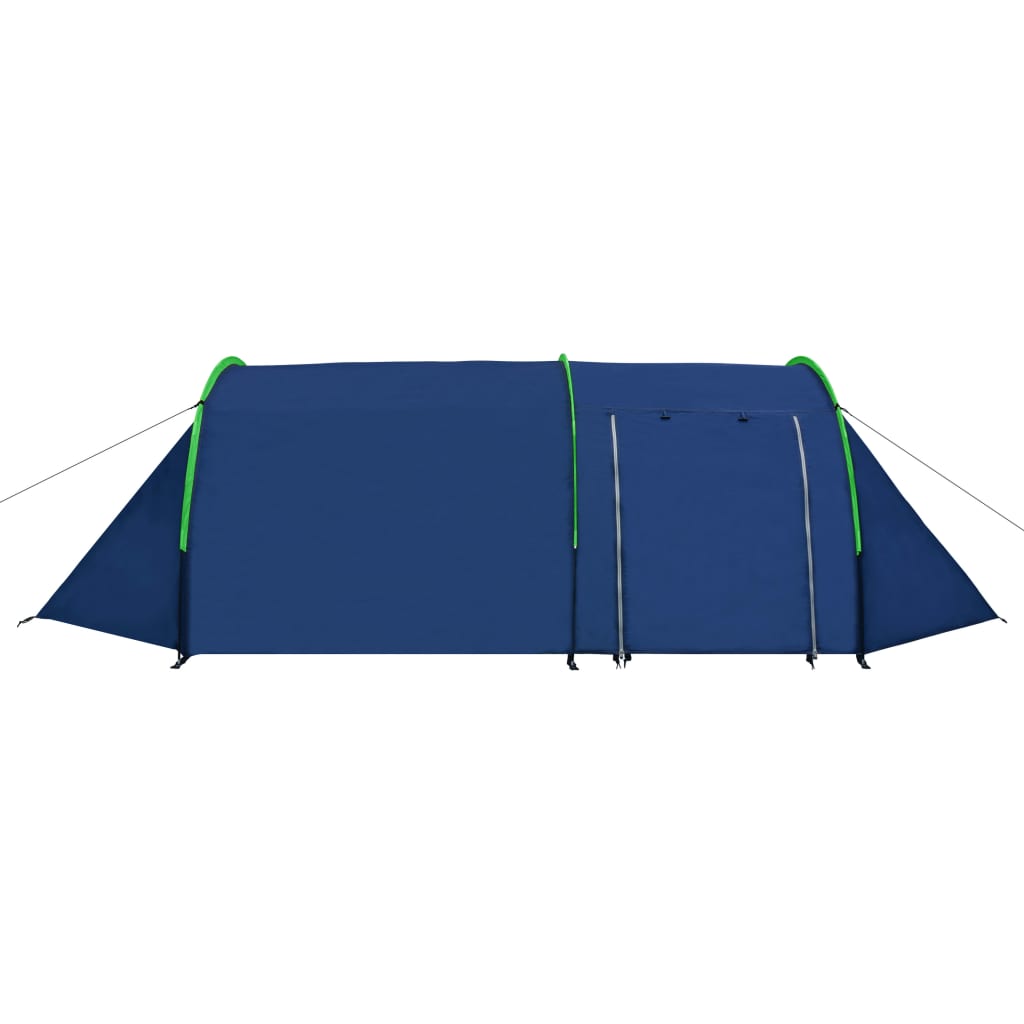 vidaXL Campingzelt 4 Personen Marineblau/Grün