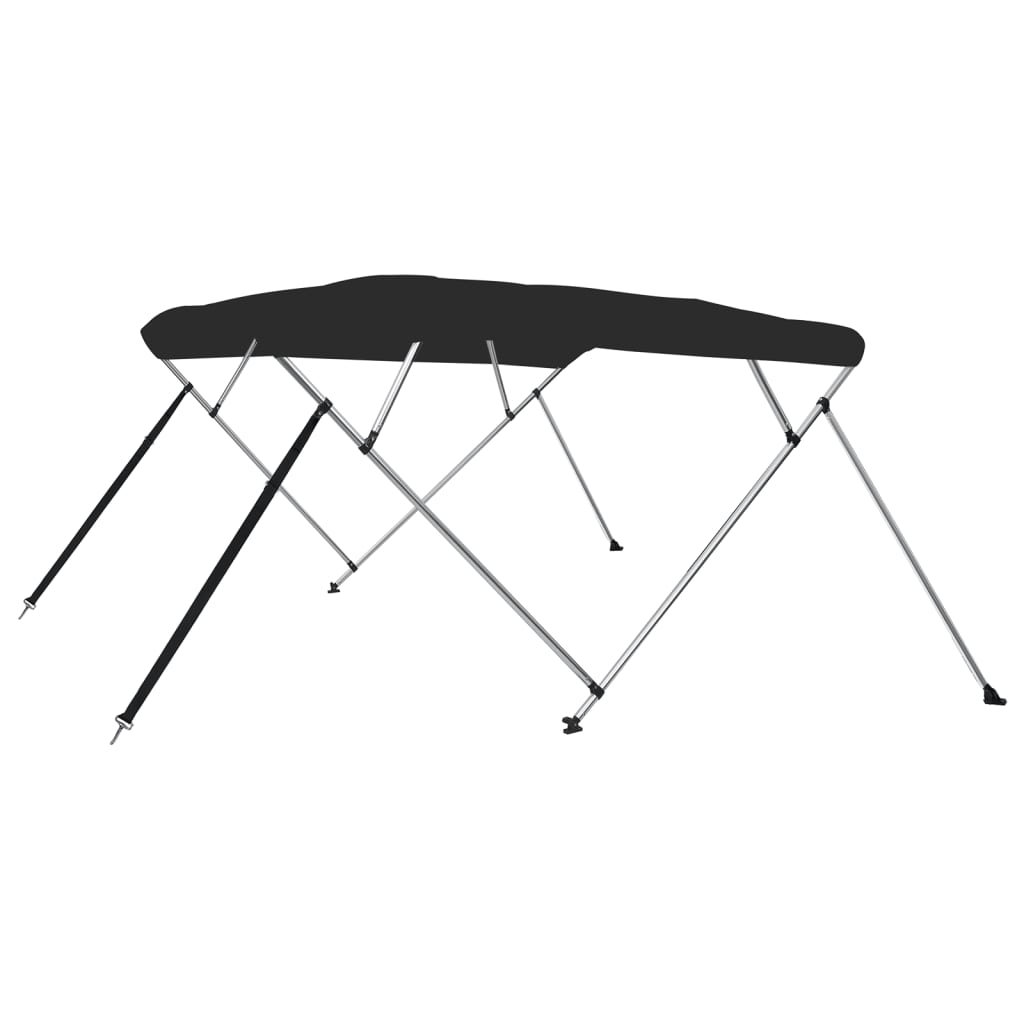 vidaXL 4-Bow Bimini-Top Schwarz 243x210x137 cm