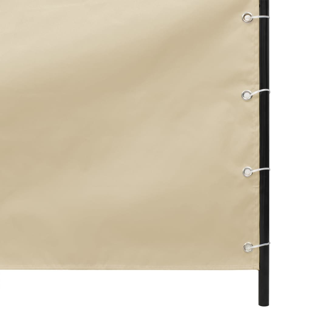 vidaXL Balkon-Sichtschutz Beige 140x240 cm Oxford-Gewebe