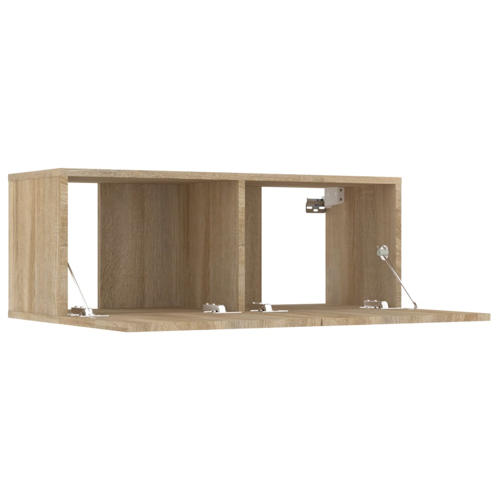 vidaXL TV-Schränke 4 Stk. Sonoma-Eiche 80x30x30 cm Holzwerkstoff