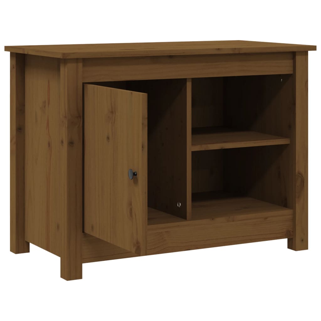 vidaXL TV-Schrank Honigbraun 70x36,5x52 cm Massivholz Kiefer