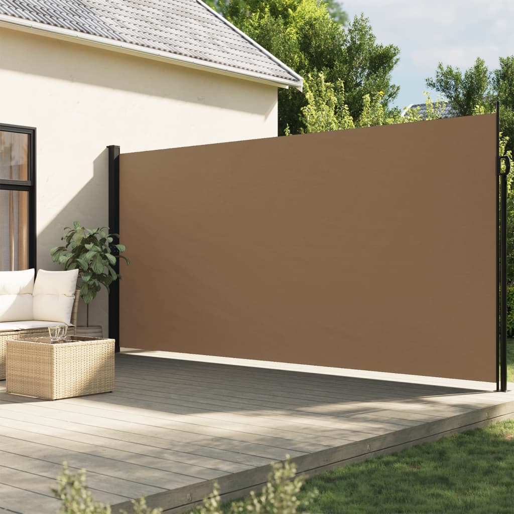 vidaXL Seitenmarkise Ausziehbar Taupe 220x500 cm