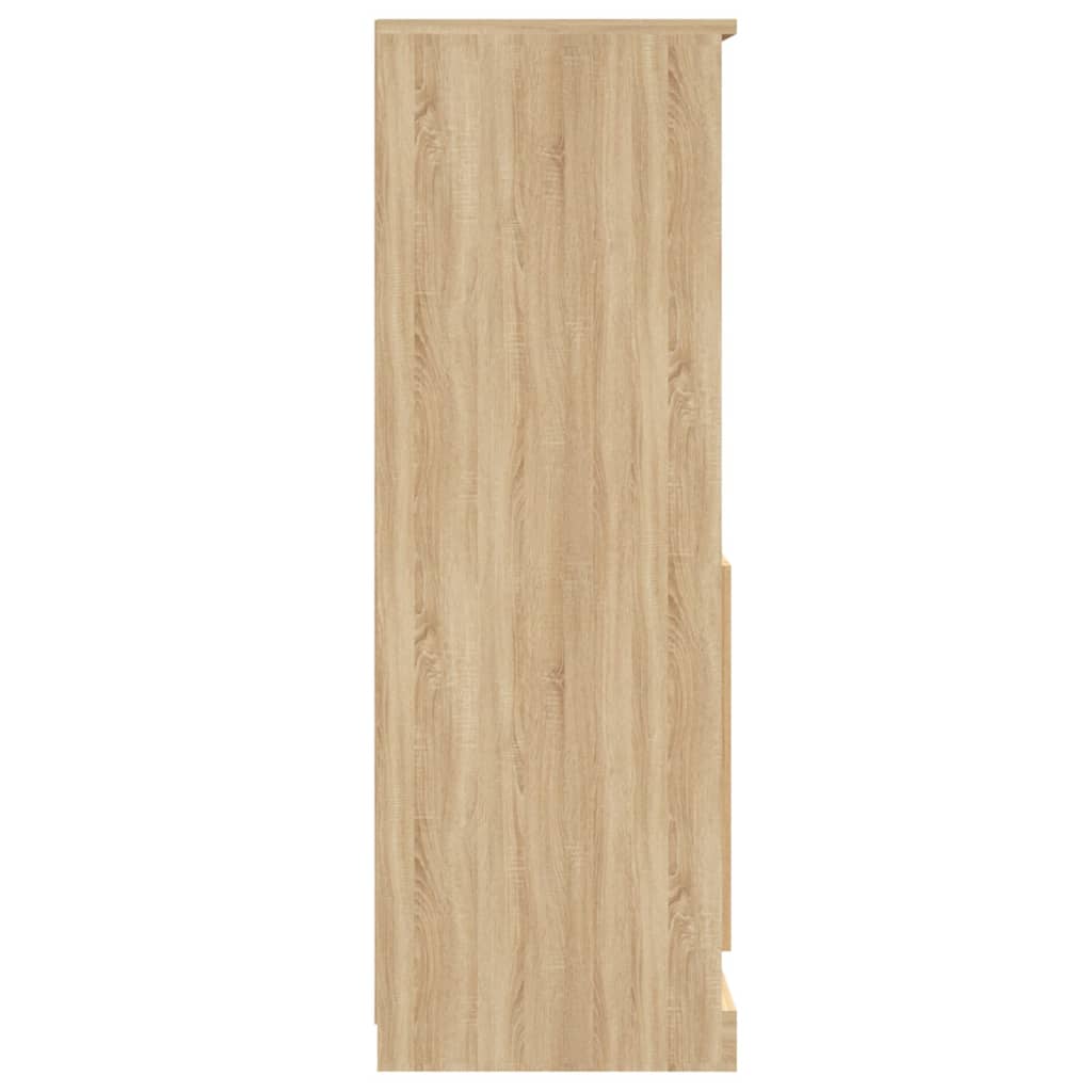 vidaXL Highboard Sonoma-Eiche 60x35,5x103,5 cm Holzwerkstoff