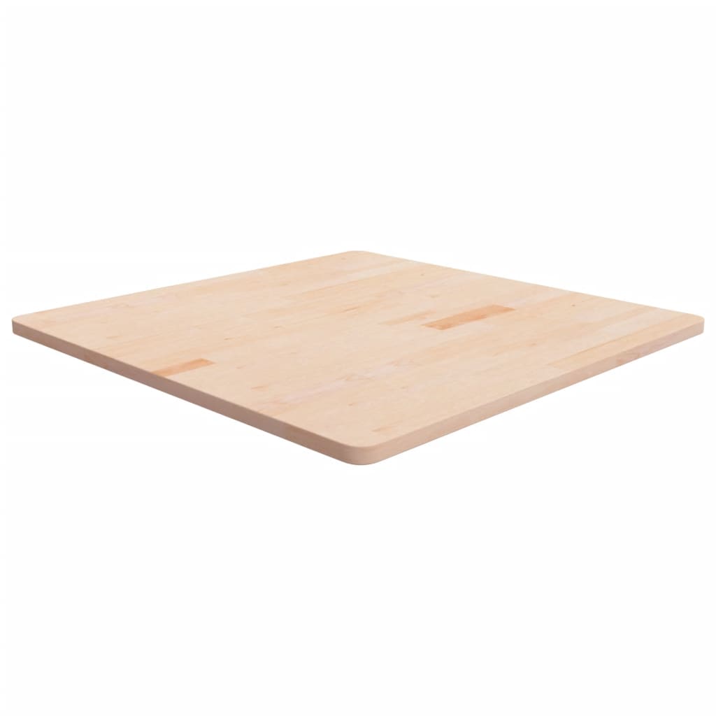 vidaXL Tischplatte Quadratisch 90x90x2,5 cm Eichenholz Unbehandelt