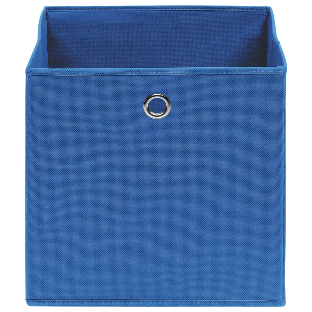 vidaXL Aufbewahrungsboxen 10 Stk. Vliesstoff 28x28x28 cm Blau