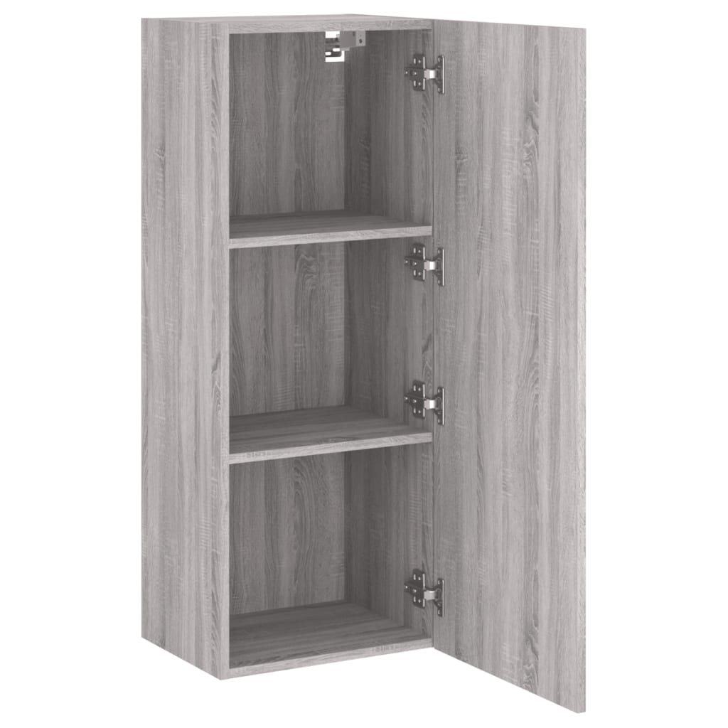 vidaXL TV-Wandschrank Grau Sonoma 40,5x30x102 cm Holzwerkstoff