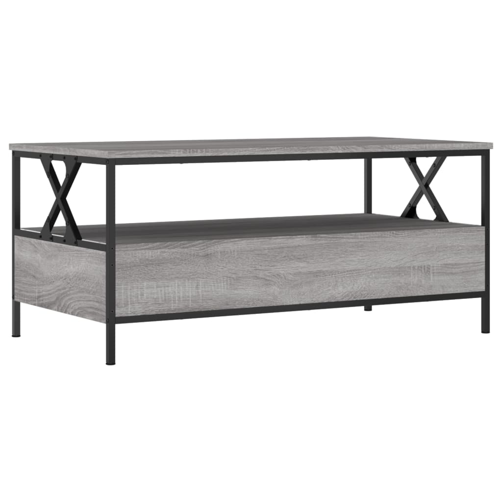 vidaXL Couchtisch Grau Sonoma 100x51x45 cm Holzwerkstoff