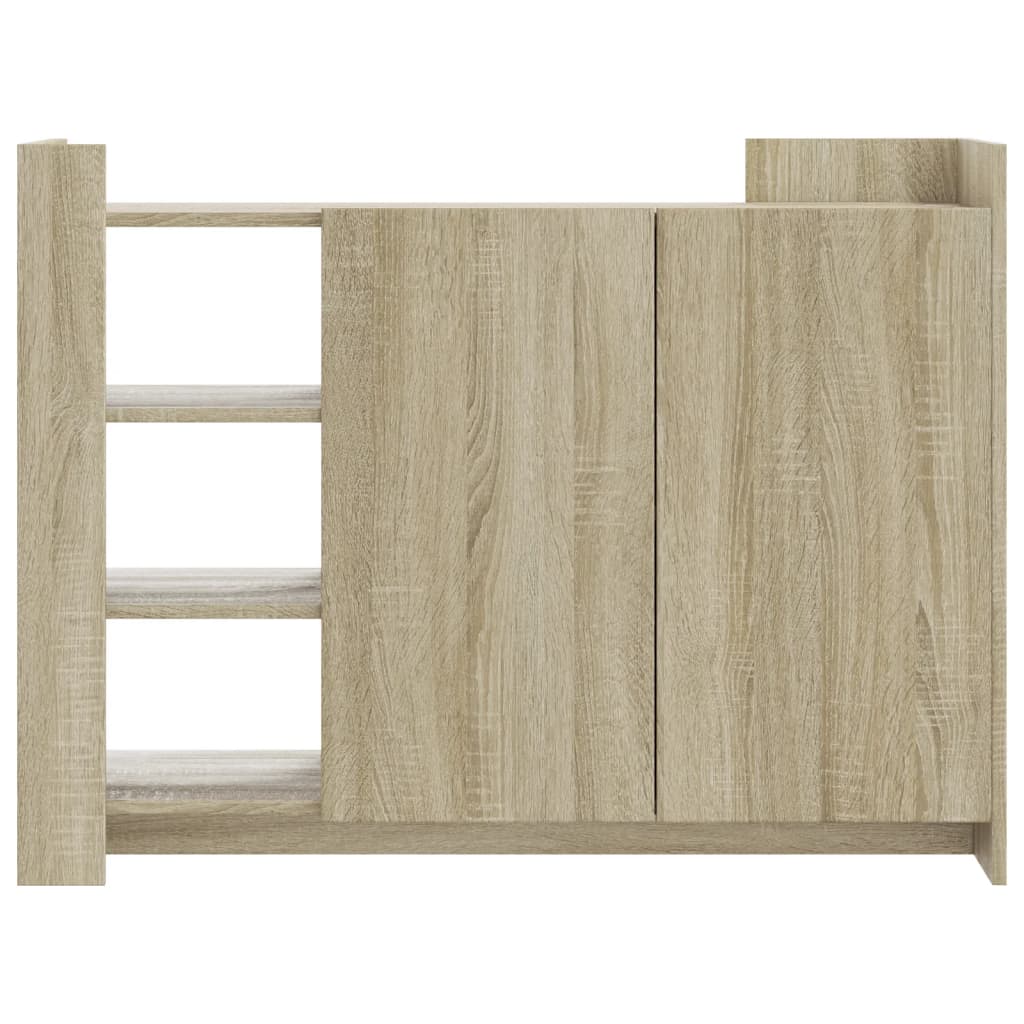 vidaXL Sideboard Sonoma-Eiche 100x35x75 cm Holzwerkstoff