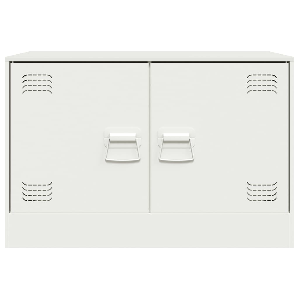 vidaXL TV-Schrank Weiß 67x39x44 cm Stahl