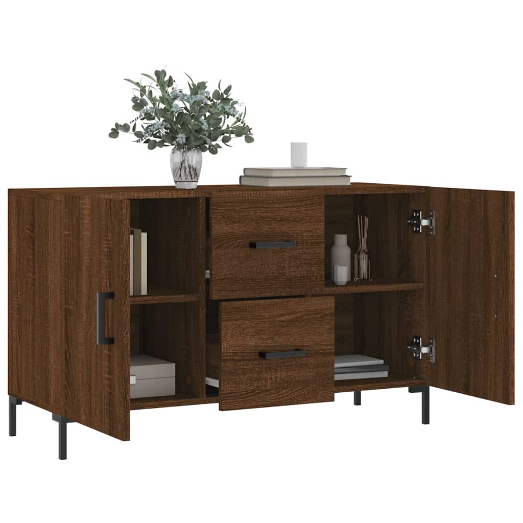 vidaXL Sideboard Braun Eichen-Optik 100x36x60 cm Holzwerkstoff