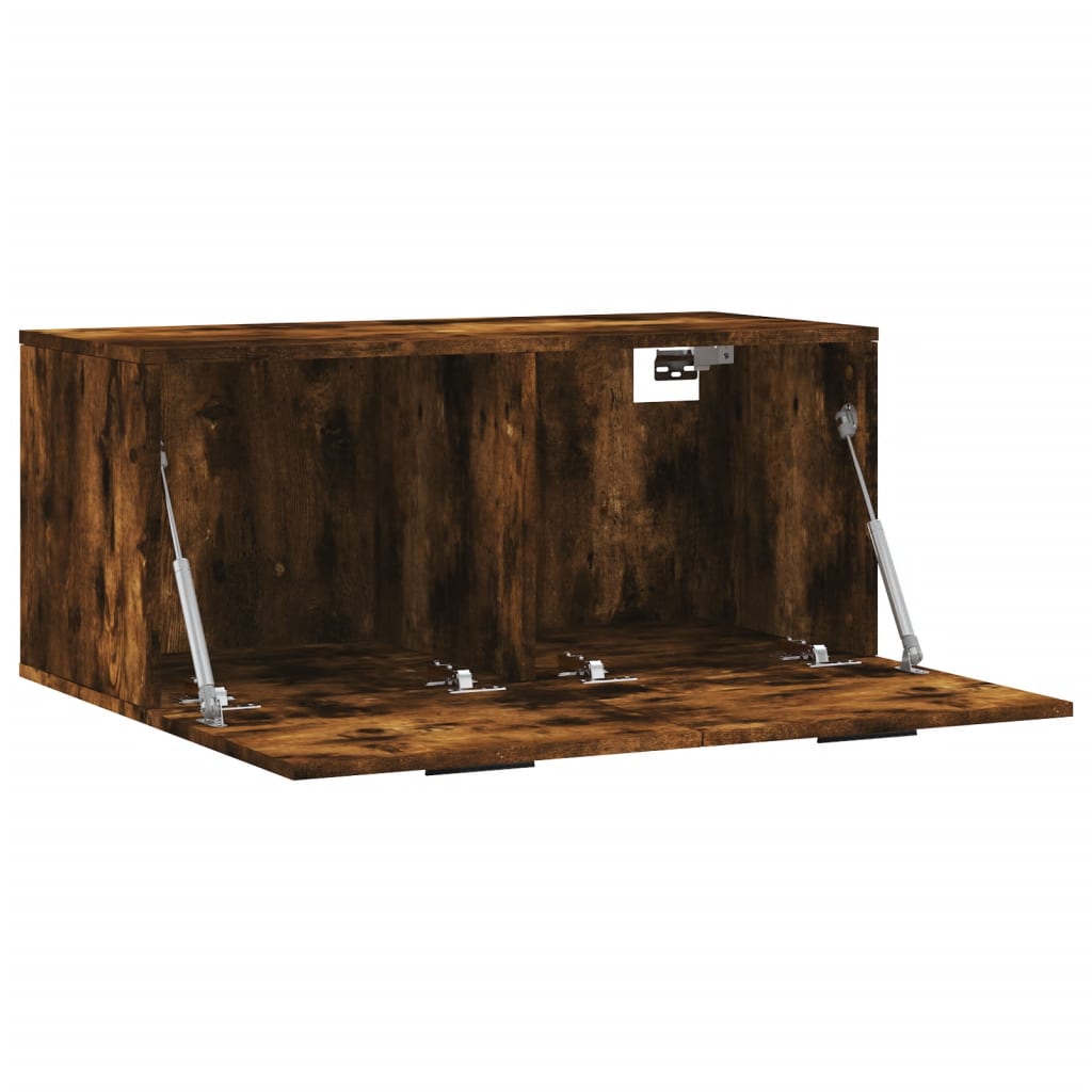 vidaXL Wandschrank Räuchereiche 80x36,5x35 cm Holzwerkstoff