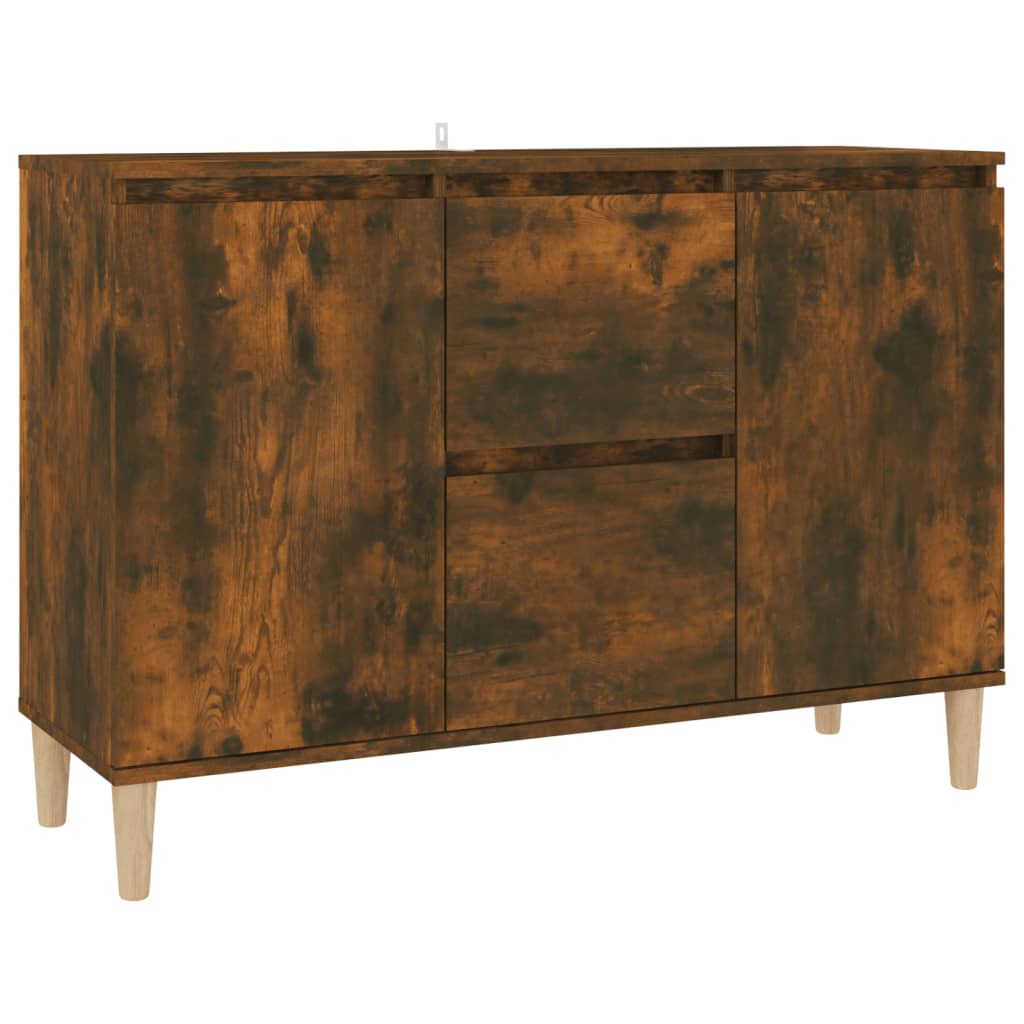 vidaXL Sideboard Räuchereiche 103,5x35x70 cm Holzwerkstoff