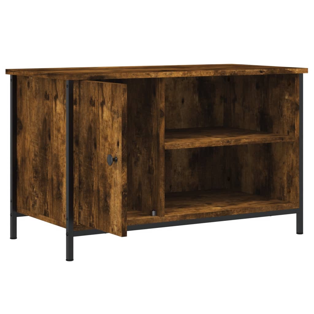 vidaXL TV-Schrank Räuchereiche 80x40x50 cm Holzwerkstoff