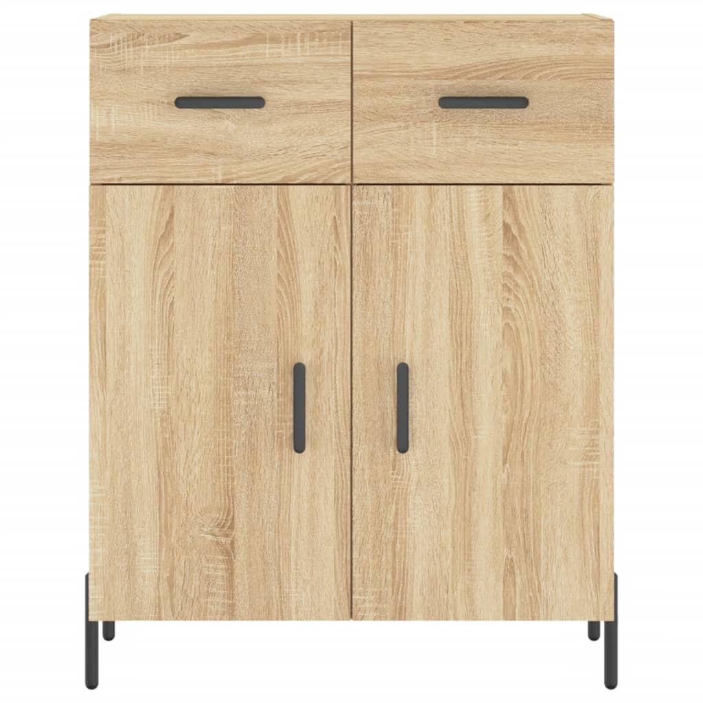 vidaXL Highboard Sonoma-Eiche 69,5x34x180 cm Holzwerkstoff