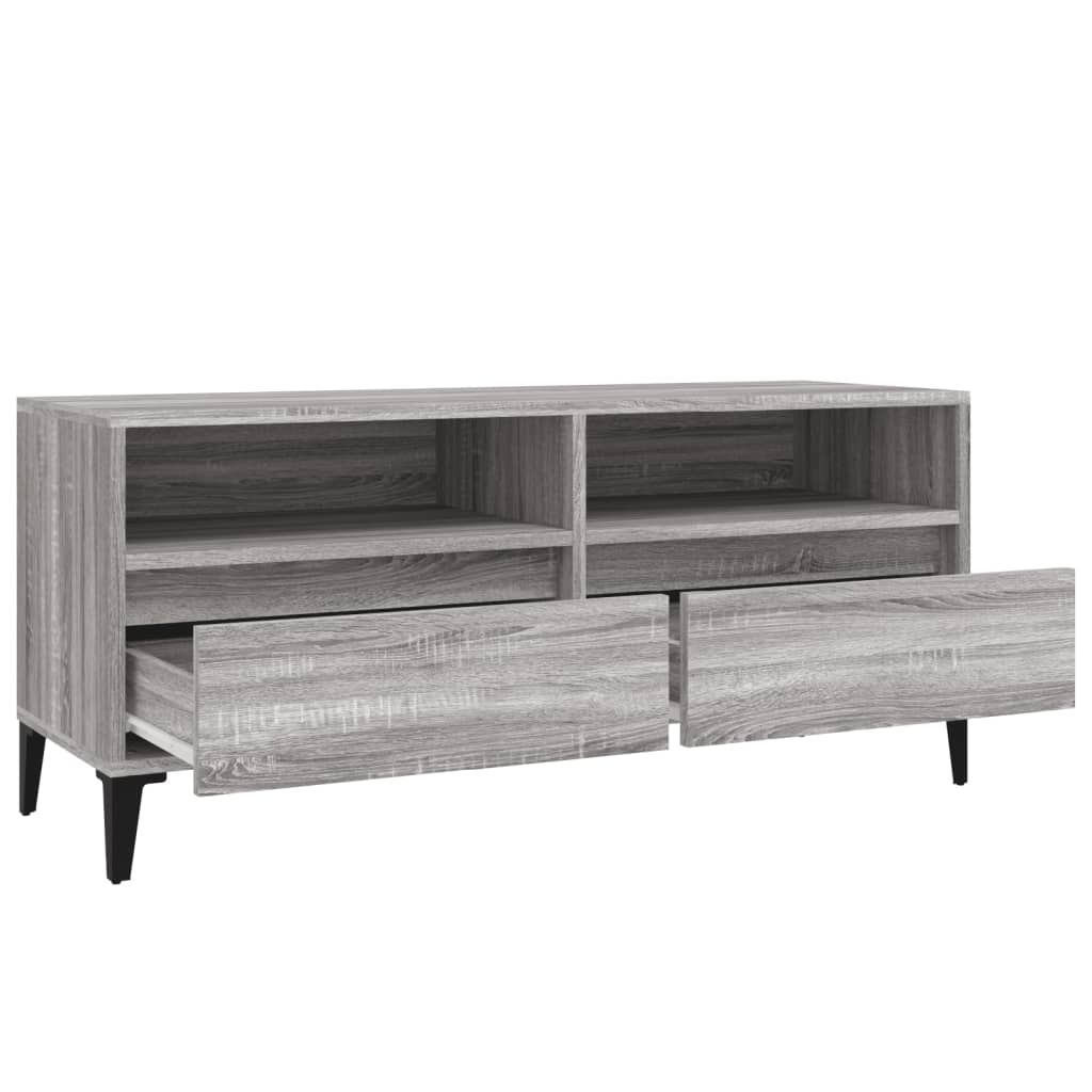 vidaXL TV-Schrank Grau Sonoma 100x34,5x44,5 cm Holzwerkstoff