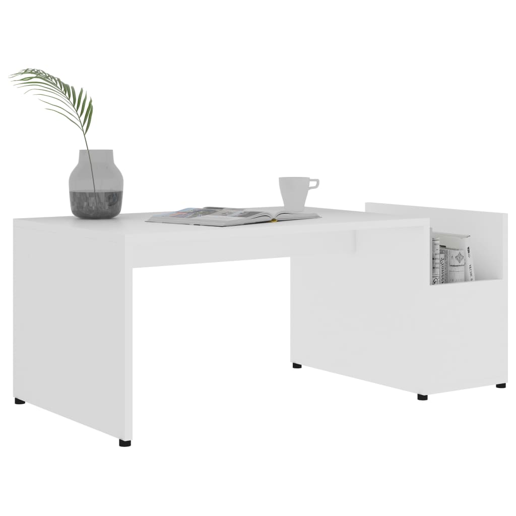 vidaXL Couchtisch Weiß 90x45x35 cm Holzwerkstoff