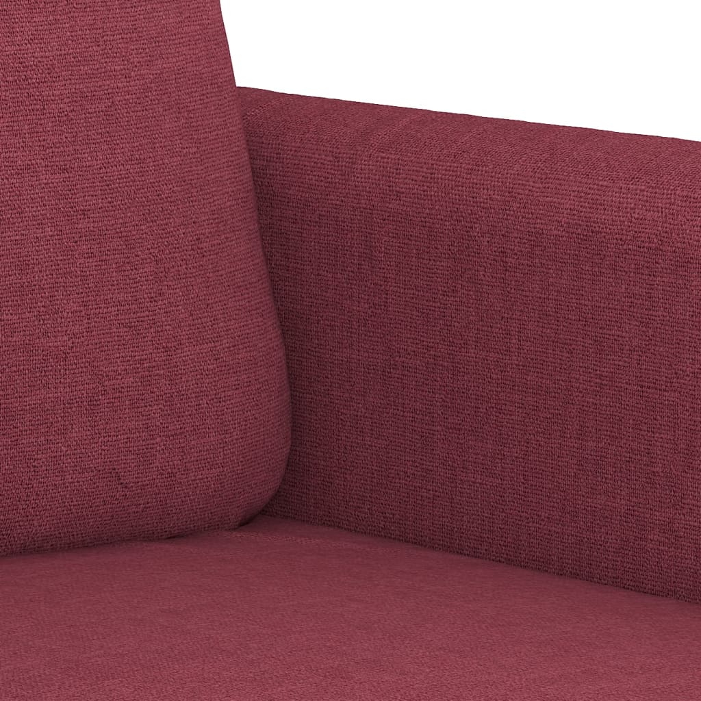 vidaXL 3-Sitzer-Sofa Weinrot 180 cm Stoff