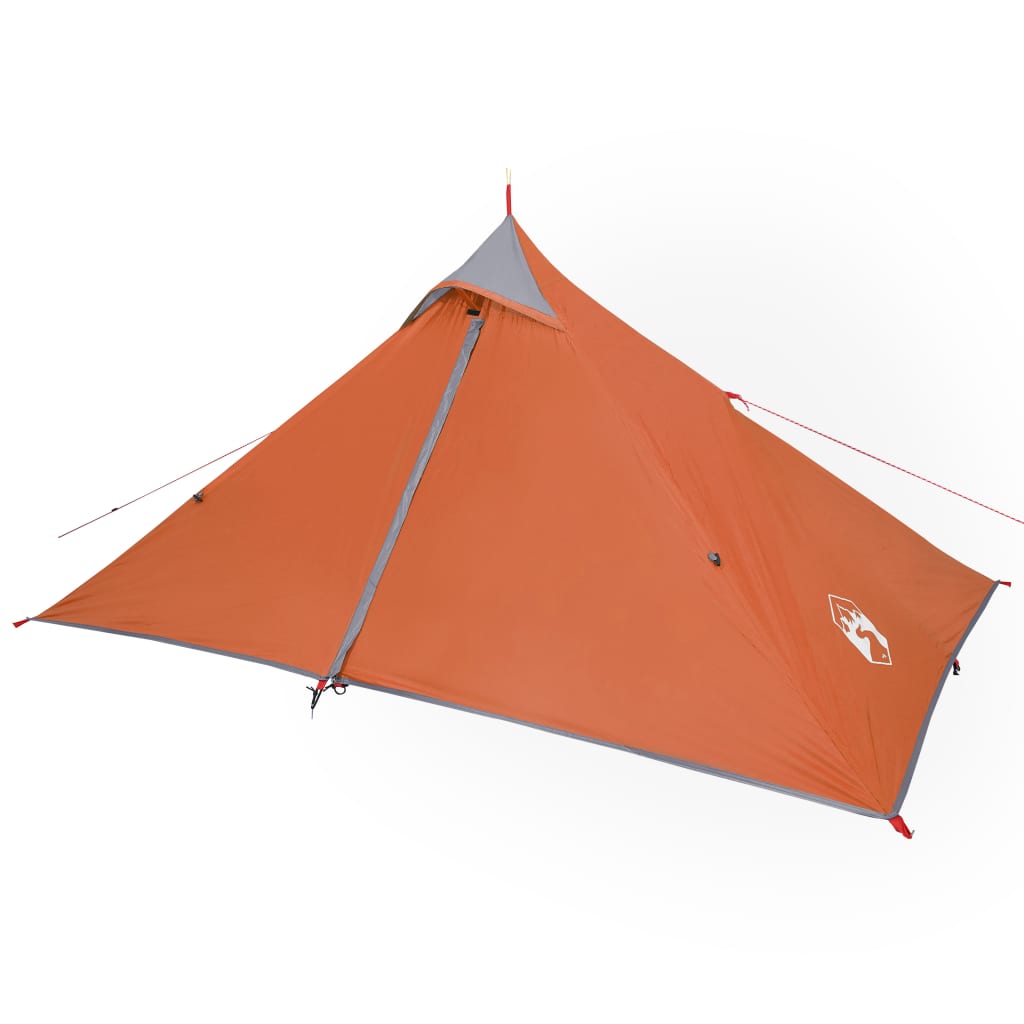 vidaXL Tipi-Campingzelt 1 Person Orange Wasserdicht