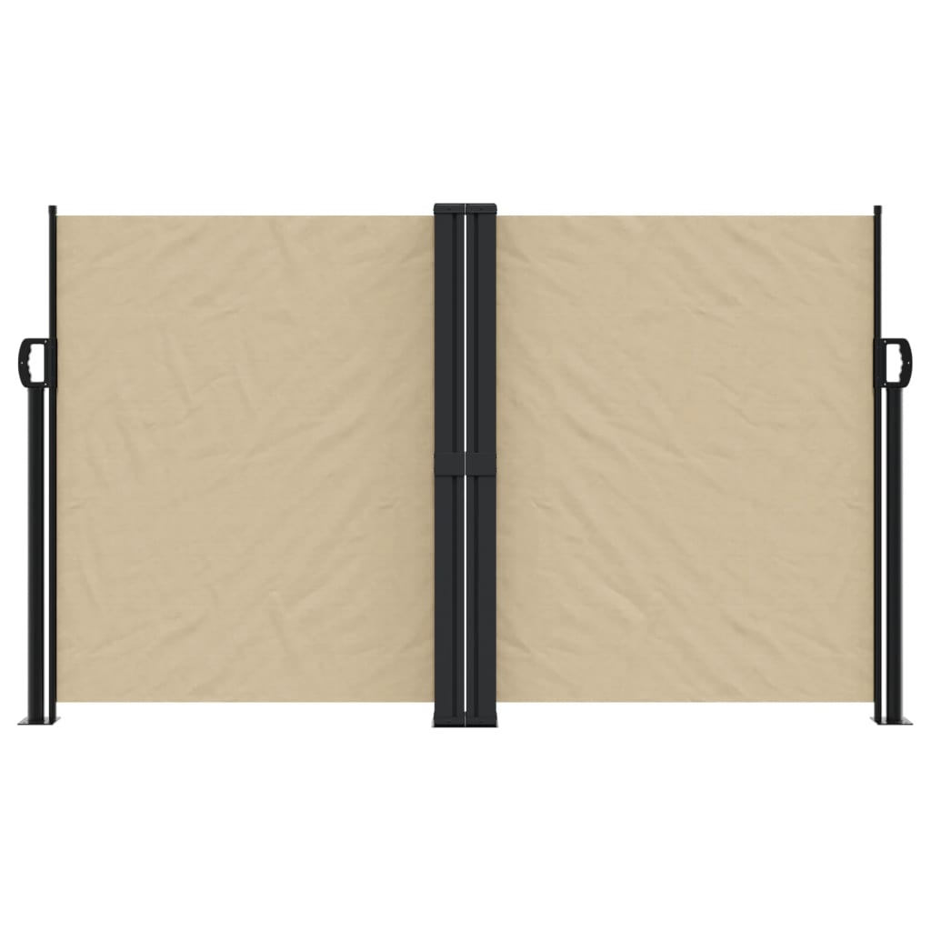 vidaXL Seitenmarkise Ausziehbar Beige 140x1200 cm