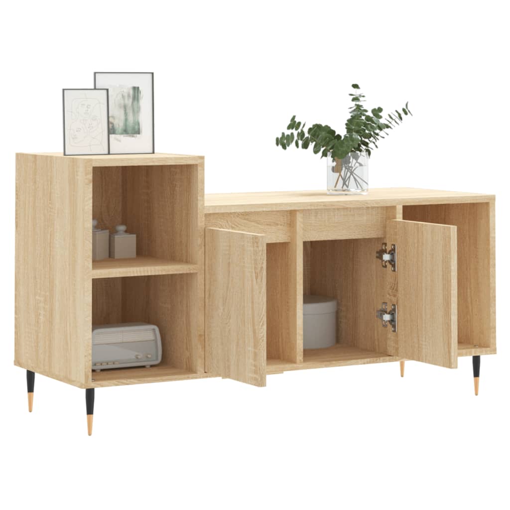 vidaXL TV-Schrank Sonoma-Eiche 100x35x55 cm Holzwerkstoff