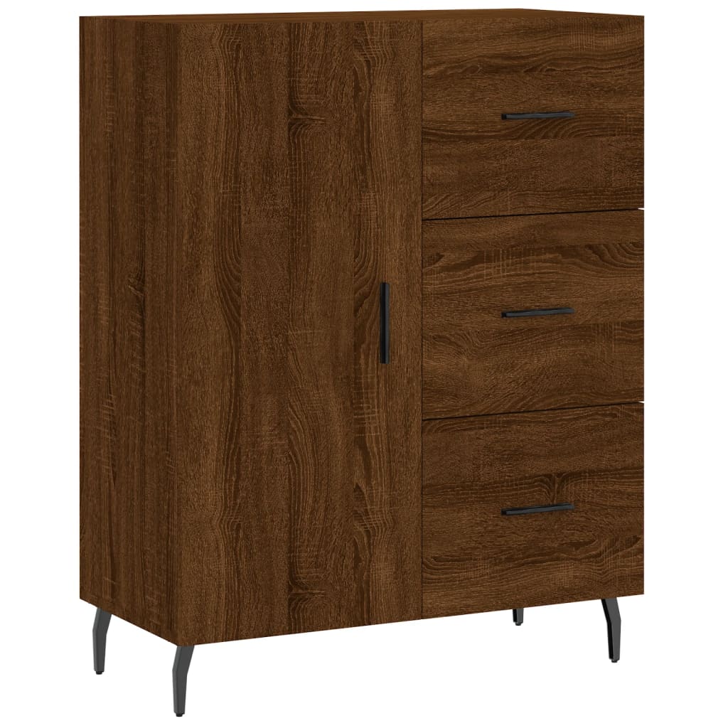 vidaXL Sideboard Braun Eichen-Optik 69,5x34x90 cm Holzwerkstoff