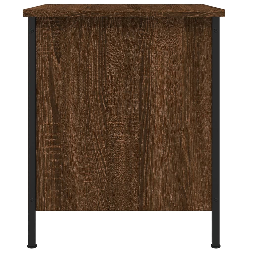 vidaXL Nachttisch Braun Eichen-Optik 40x42x50 cm Holzwerkstoff