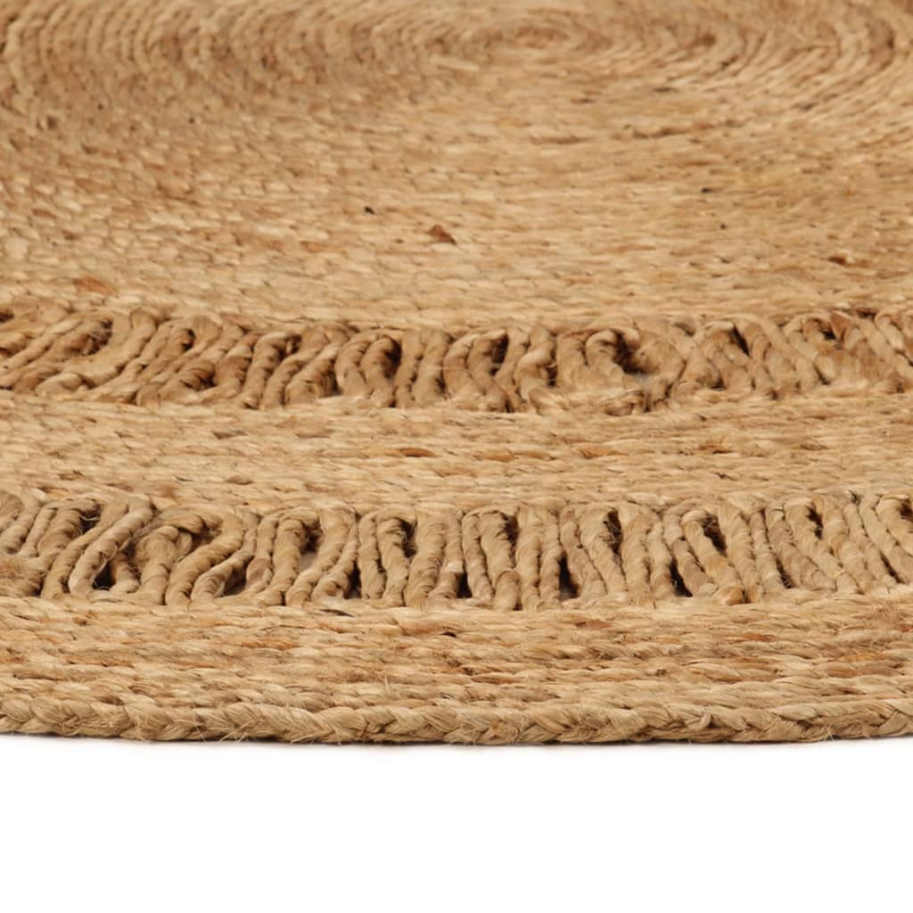 vidaXL Teppich Jute Handgeflochten 150 cm Rund