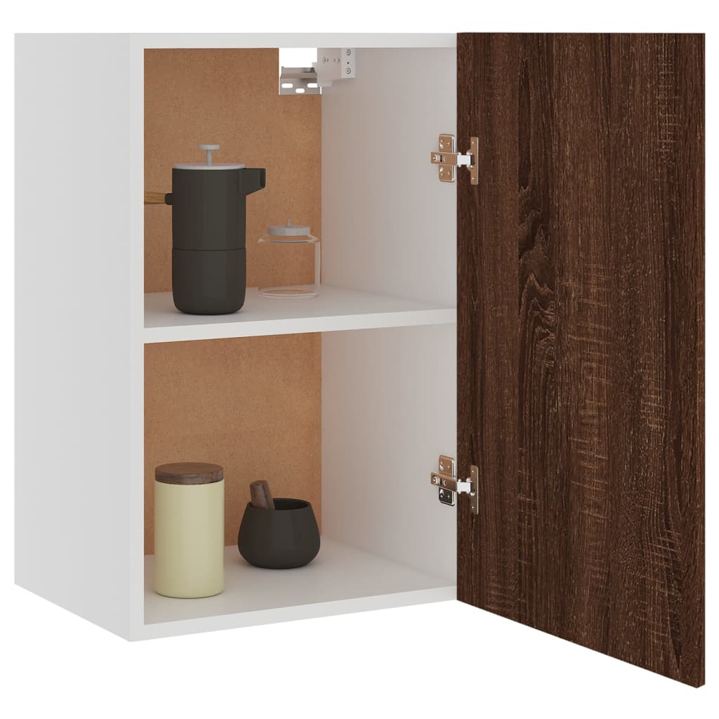 vidaXL Hängeschrank Braun Eichen-Optik 39,5x31x60 cm Holzwerkstoff