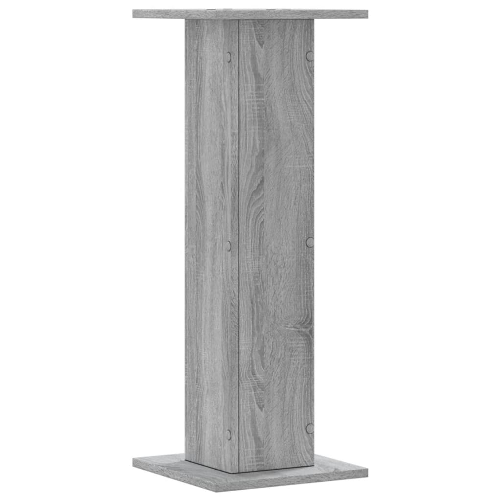 vidaXL Pflanzenständer 2 Stk. Grau Sonoma 30x30x80 cm Holzwerkstoff