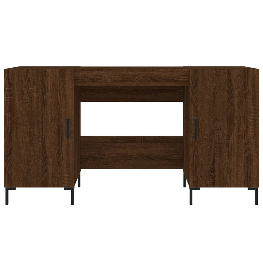 vidaXL Schreibtisch Braun Eichen-Optik 140x50x75 cm Holzwerkstoff